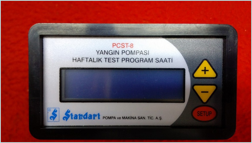 STANDART PCST-8 SIFIR YANGIN POMPASI HAFTALIK TEST PROGRAM SAATİ