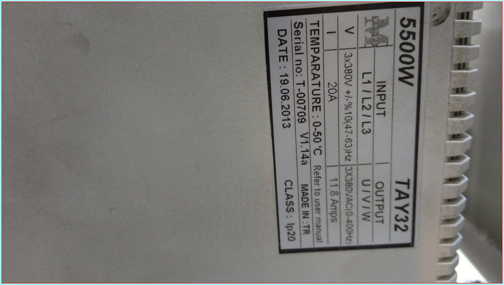 MEDEL 5500W TAY32 5,5 KW PANOLU SÜRÜCÜ