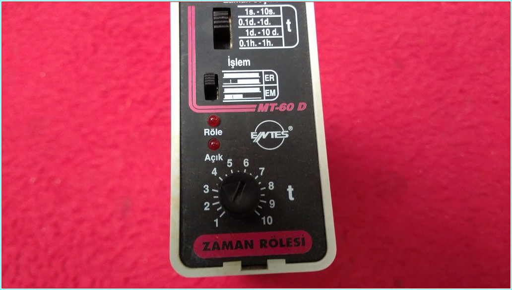 ENTES MT-60 D ZAMAN GECİKMELİ ÇOK FONKSİYONLU ZAMAN RÖLESİ