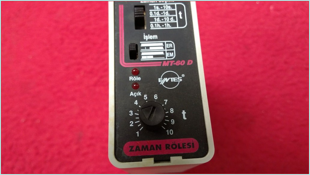 ENTES MT-60 D ZAMAN GECİKMELİ ÇOK FONKSİYONLU ZAMAN RÖLESİ