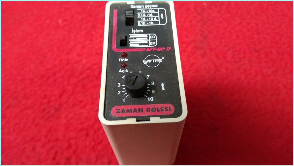 ENTES MT-60 D ZAMAN GECİKMELİ ÇOK FONKSİYONLU ZAMAN RÖLESİ