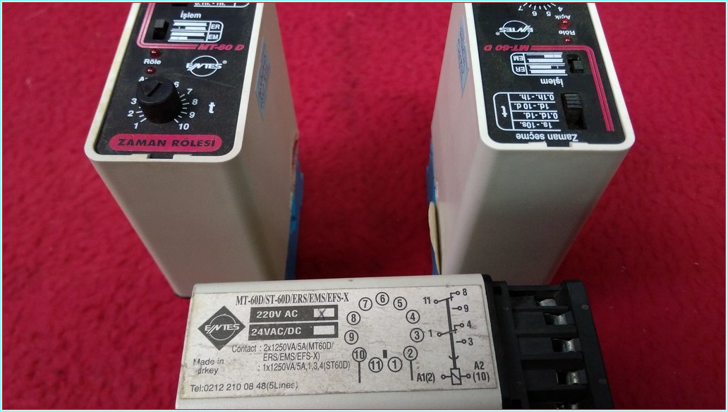 ENTES MT-60 D ZAMAN GECİKMELİ ÇOK FONKSİYONLU ZAMAN RÖLESİ
