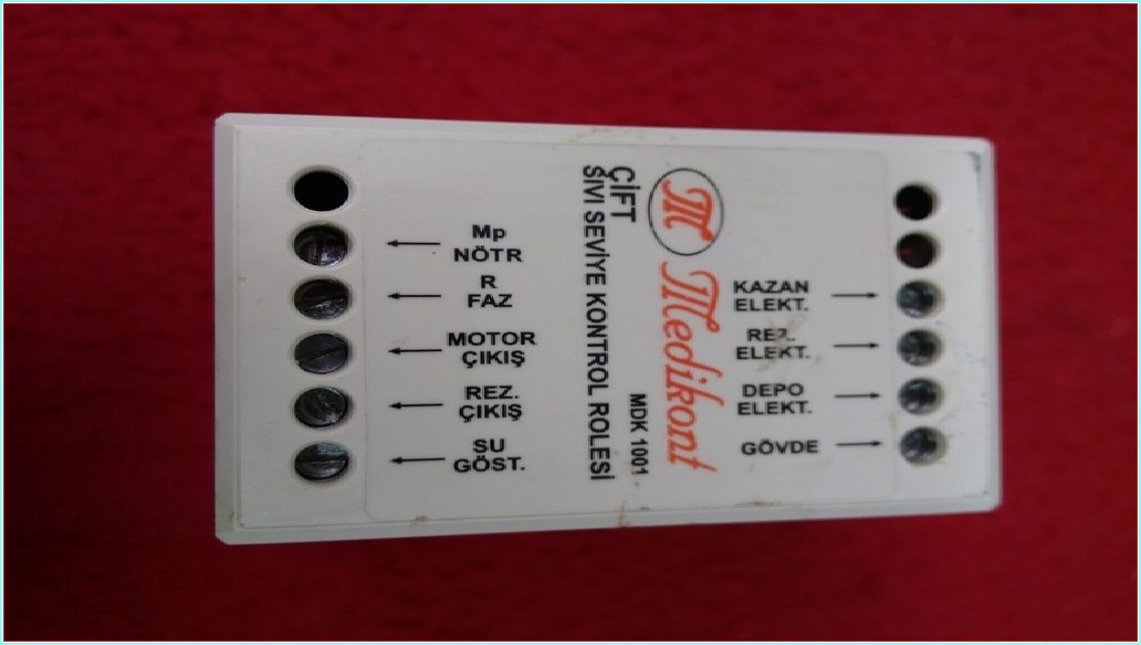 MEDİKONT MDK 1001 ÇİFT SIVI SEVİYE KONTROL RÖLESİ
