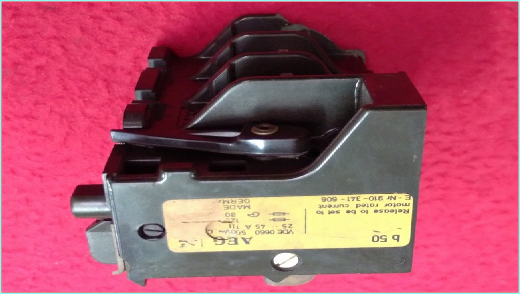 AEG VDE 0660 25-45A KONTAKTÖRE TAKILAN TİP MOTOR KORUMA