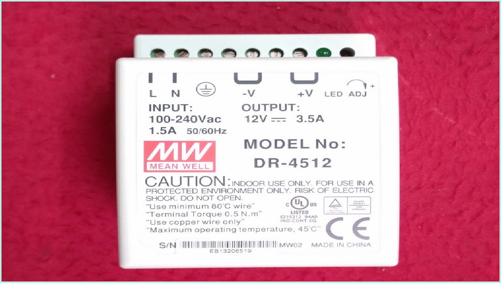MW DR-4512 12V 3,5A GÜÇ KAYNAĞI 3,5 AMPER POWER SUPPLY