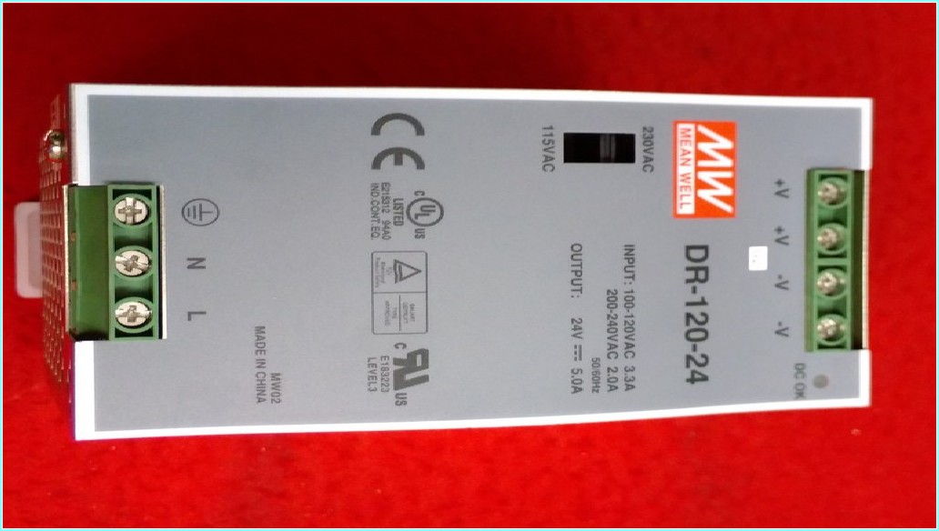 MW DR-120-24 24V 5A GÜÇ KAYNAĞI POWER SUPPLY