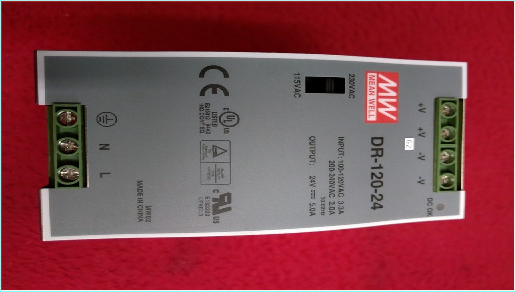 MW DR-120-24 24V 5A GÜÇ KAYNAĞI POWER SUPPLY