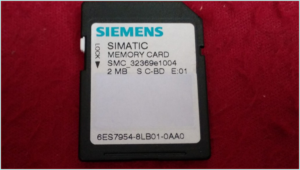 SIEMENS 6ES7954-8LB01-0AA0 SIMATIC 2MB MEMORY CARD