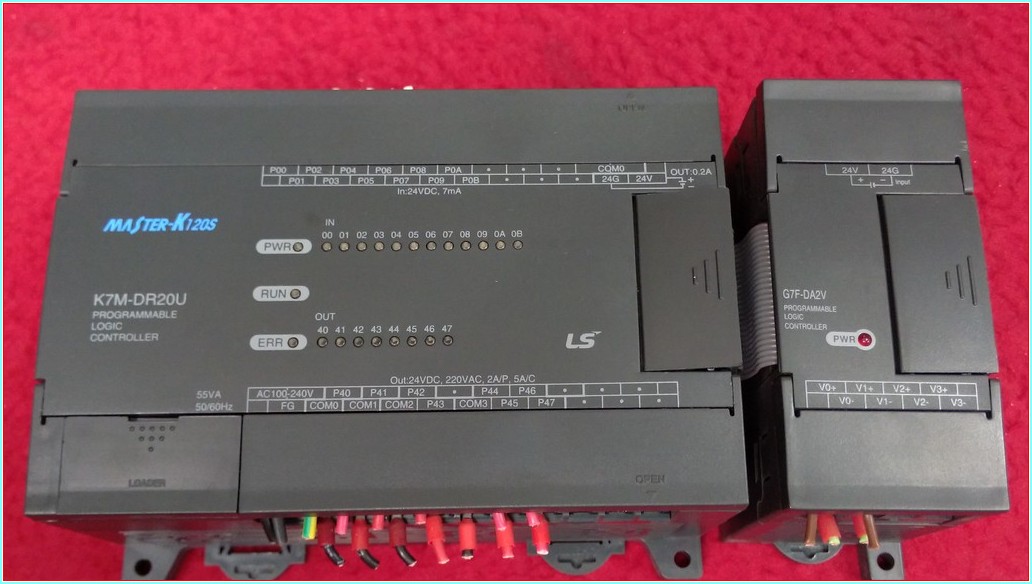LS  K7M-DR20U MASTER-K120S K7M K7M-DR20 DC INPUT 24VDC PLC CPU