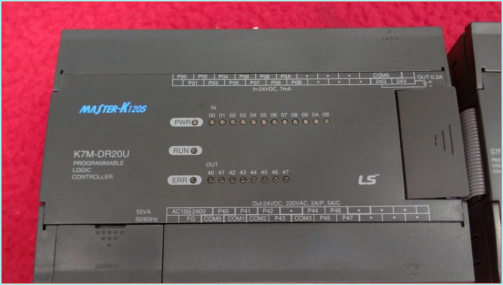 LS  K7M-DR20U MASTER-K120S K7M K7M-DR20 DC INPUT 24VDC PLC CPU