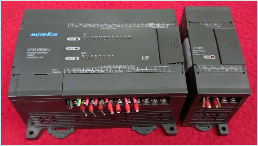 LS  K7M-DR20U MASTER-K120S K7M K7M-DR20 DC INPUT 24VDC PLC CPU