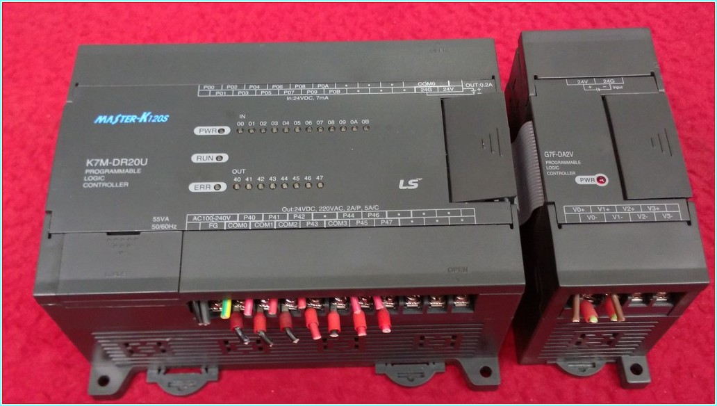 LS  K7M-DR20U MASTER-K120S K7M K7M-DR20 DC INPUT 24VDC PLC CPU