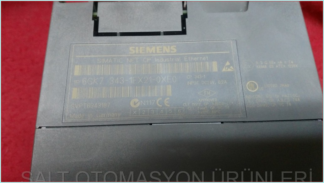SIEMENS 6GK7 343-1EX21-0XE0 SIMATIC NET CP 343-1 INDUSTRİAL ETHERNET