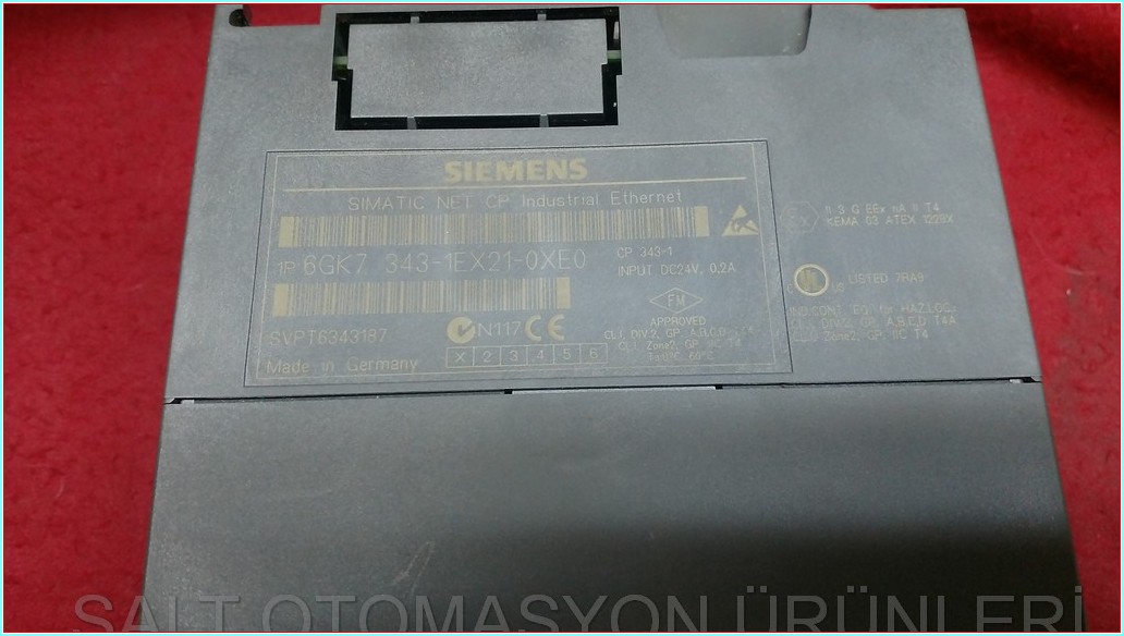 SIEMENS 6GK7 343-1EX21-0XE0 SIMATIC NET CP 343-1 INDUSTRİAL ETHERNET