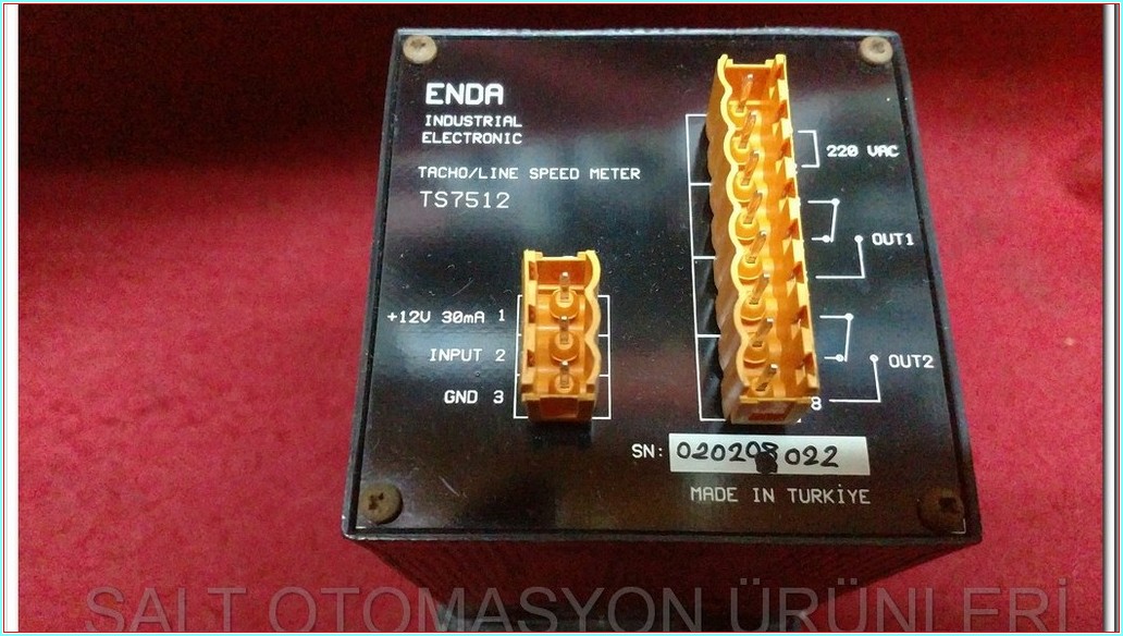 ENDA TS7512 TACHO LINE SPEED METER 5 HANELİ HIZ VE DEVİR SAYICI
