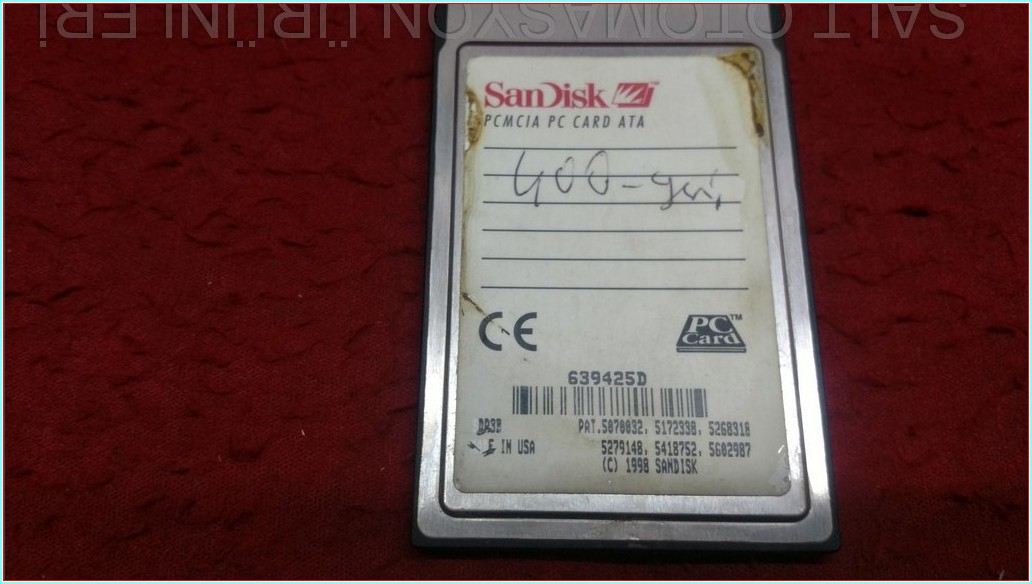  SANDİSK PCMCIA PC CARD ATA SECOM 737XL HAFIZA KARTI