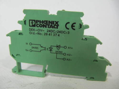 PHOENIX CONTACT 2941374 DEK 1,5 DEK-OV-24DC-24DC-3 KATI HAL RÖLE TERMİNAL BLOĞU