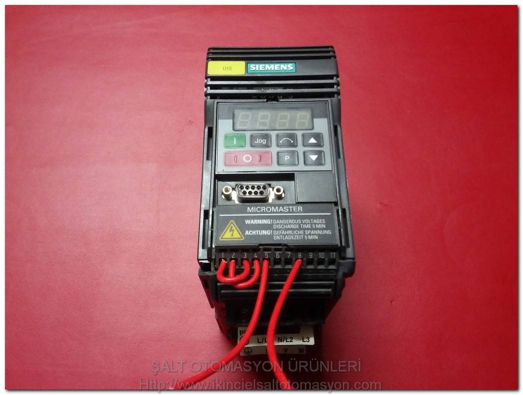 SIEMENS 6SE9211-5BA40 MICROMASTER 0,25KW INVERTER 0.25 KW DRIVER