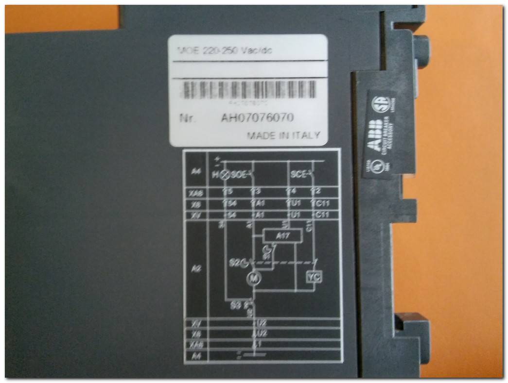ABB SACE TMAX MOE 220-250 VAC-DC 1SDA066460R1 1SDA066466R1 1SDA066472R1 TMŞ MOTORU 400A VE 630A E UYUMLU
