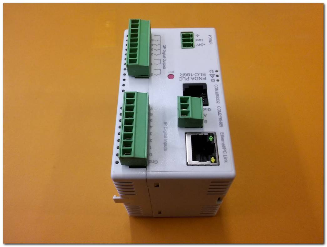 ENDA ELC-186R PLC CPU MODUL ETHERNET PORTLU PLC 