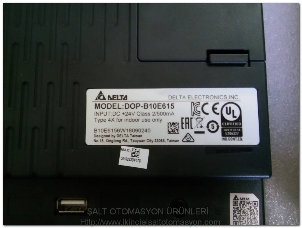 DELTA DOP-B10E615 ETHERNET TOUCH PANEL SIFIR KUTULU DOKUNMATİK OPERATÖR PANEL