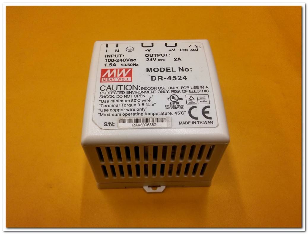 MEAN WELL DR-4524 POWER SUPPLY 24V 2A GÜÇ KAYNAĞI