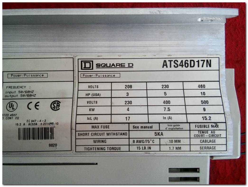 TELEMECANIQUE ATS46D17N 7,5KW SOFT STARTER ALTISTART 46 SQUARE D 7,5 KW YUMUŞAK YOL VERME