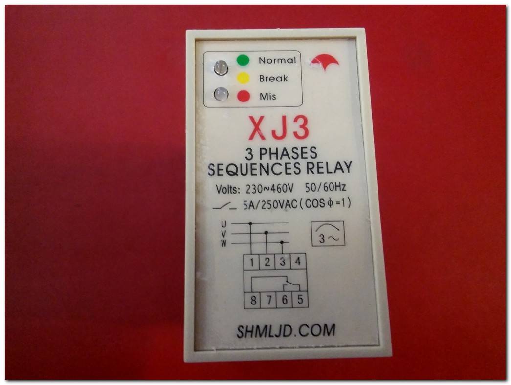 HYUNDAI XJ3 SHMLJD 3 PHASES SEQUENCES RELAY 3 FAZ SIRALAMA RÖLESİ