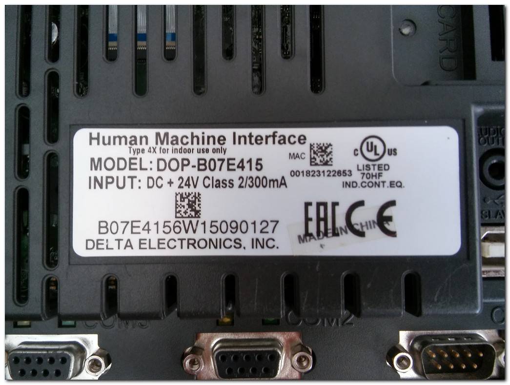 DELTA DOP-B07E415 HUMAN MACHİNE INTERFACE HMI TOUCH PANEL OPERATÖR PANEL