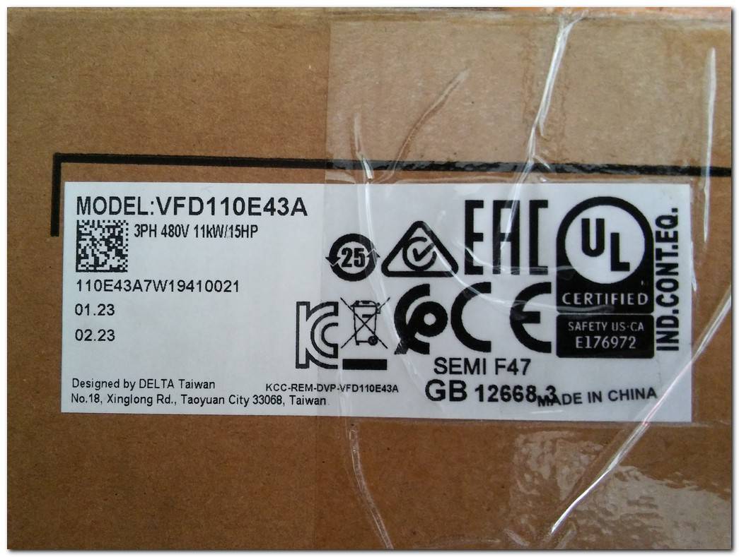 DELTA VFD110E43A SIFIR KUTULU 11KW SÜRÜCÜ 11 KW INVERTER