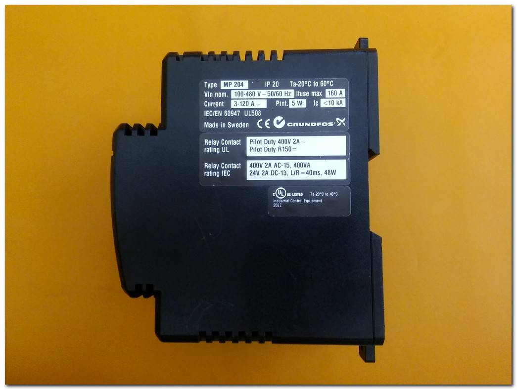 GRUNDFOS MP 204 ELEKTRONİK MOTOR KORUMA ÜNİTESİ MP204