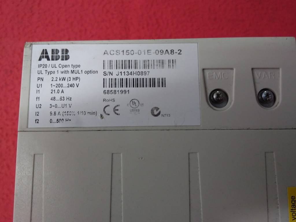 ABB ACS150-01E-09A8-2 2,2KW 3HP SÜRÜCÜ 2.2 KW INVERTER