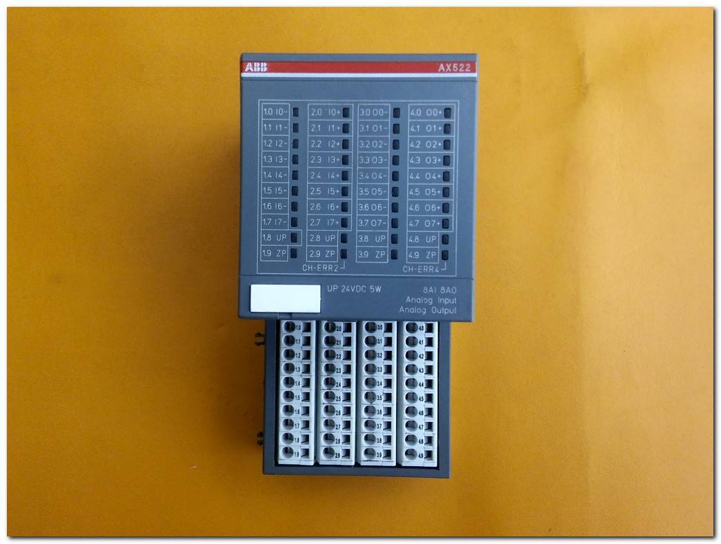 ABB AX522 1SAP250000R0001ANALOG INPUT OUTPUT MODULE AX522 D2 GİRİŞ ÇIKIŞ MODÜL VE 1SAP212000R0001 I/O TERMİNAL 24VDC STOKLARIMIZDA