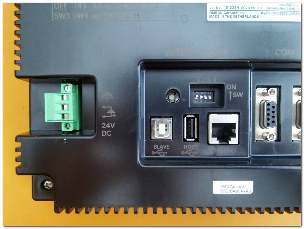 OMRON NB10W-TW01B INTERACTIVE DISPLAY ETHERNET HMI TOUCH OPERATÖR PANEL