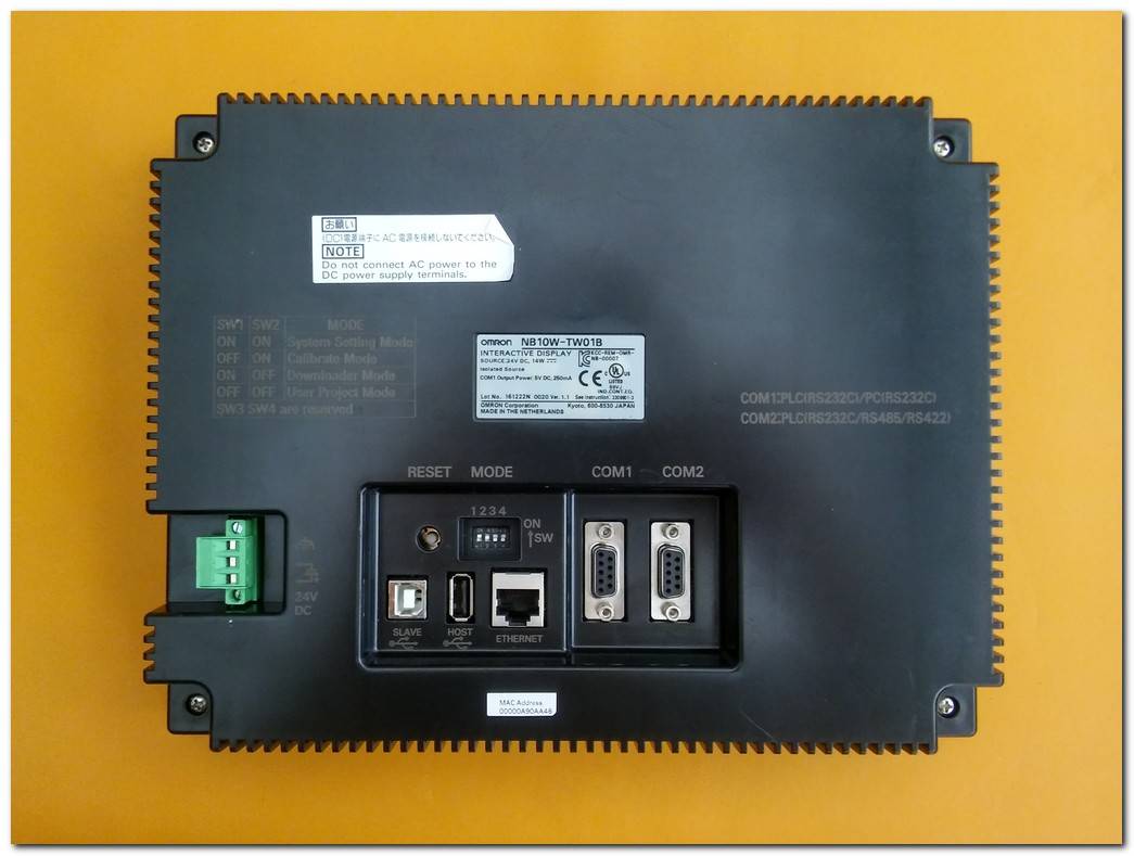 OMRON NB10W-TW01B INTERACTIVE DISPLAY ETHERNET HMI TOUCH OPERATÖR PANEL
