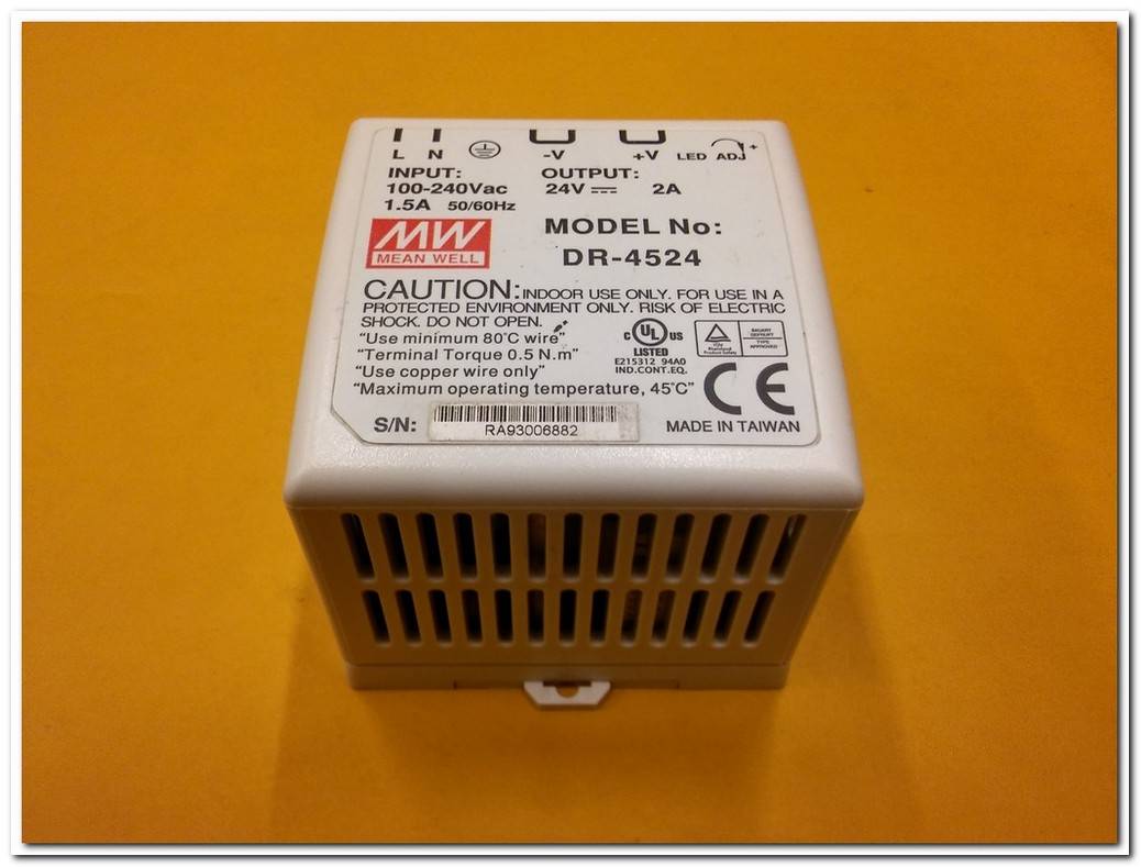 MEAN WELL DR-4524 POWER SUPPLY 24V 2A GÜÇ KAYNAĞI