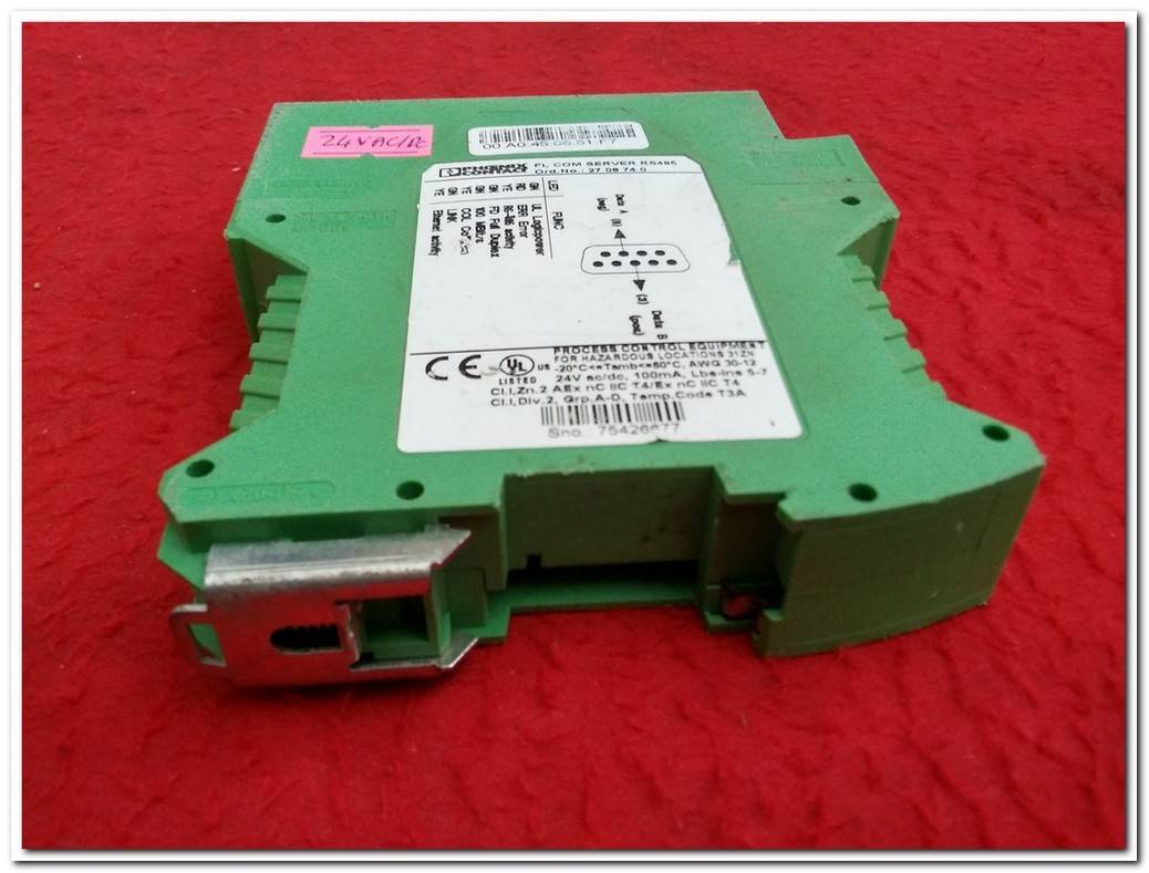 PHOENIX CONTACT 2708740 FL COM SERVER INPUT OUTPUT MODULE PLC ETHERNET MODÜLÜ