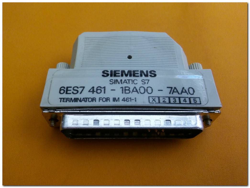 SIEMENS 6ES7 461-1BA00-7AA0 SIMATIC S7 TERMINATOR FOR IM 461-1 S7-400 CONNECTOR RECEIVER INTERFACE MOD