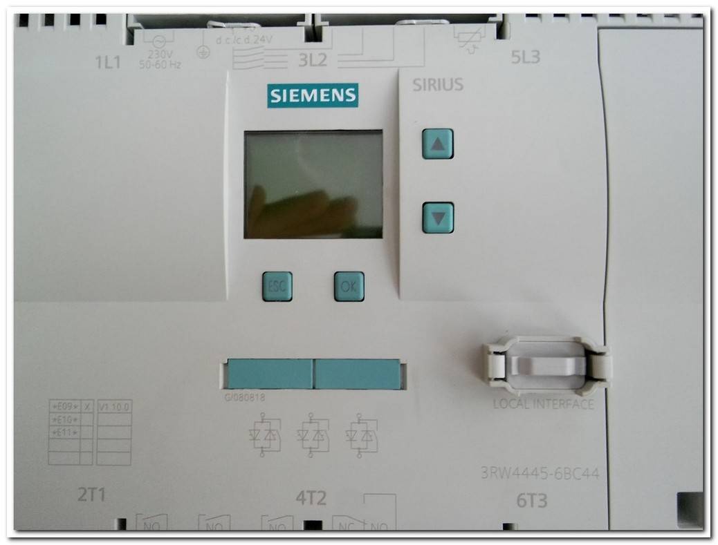 SIEMENS 3RW4445-6BC44 SIRIUS 160KW SOFT STARTER 160 KW YUMUŞAK YOL VERME