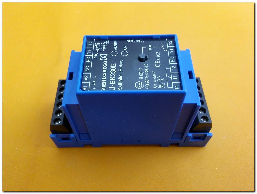 ZIEHL-ABEGG U-EK230E KALTLEİTER-RELAİS SIFIR KUTULU PTC TERMİSTÖRLERİNİ İZLEMEK İÇİN MOTOR KORUMA AC220-240V 50-60HZ