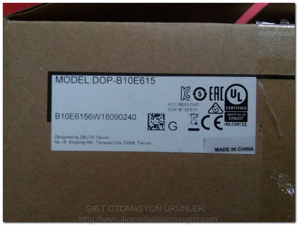 DELTA DOP-B10E615 ETHERNET TOUCH PANEL SIFIR KUTULU DOKUNMATİK OPERATÖR PANEL