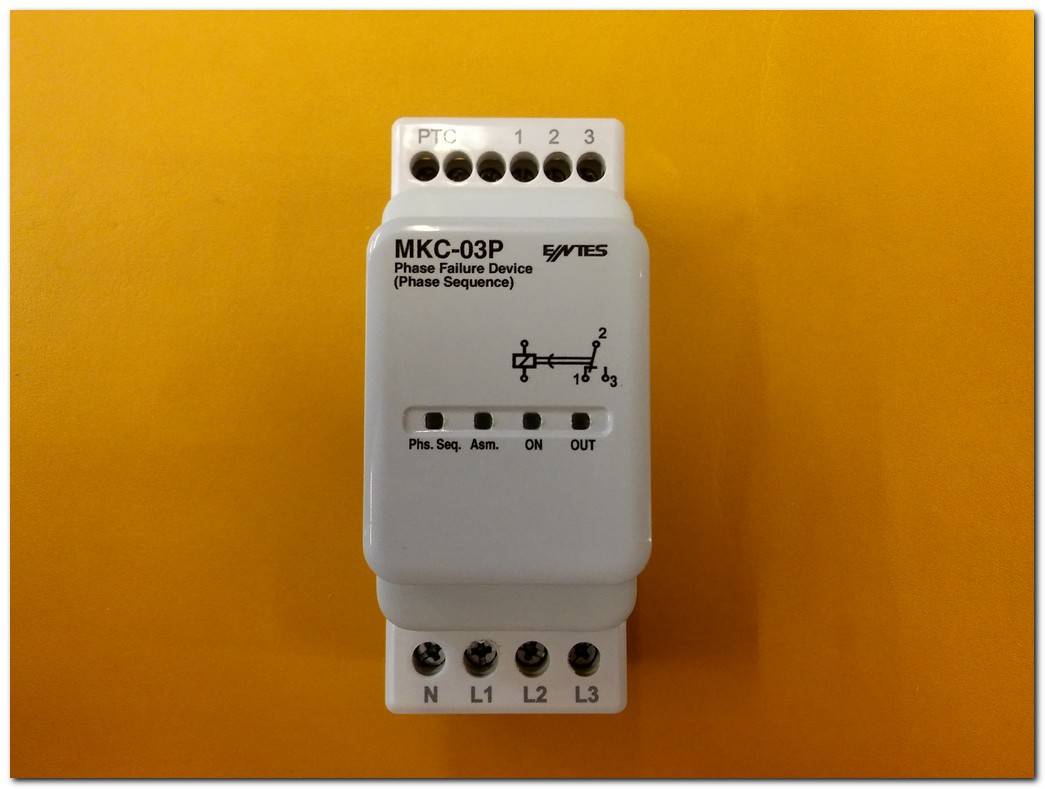 ENTES MKC-03P MKC-P PHASE FAİLURE DEVİCE MOTOR FAZ KORUMA RÖLESİ