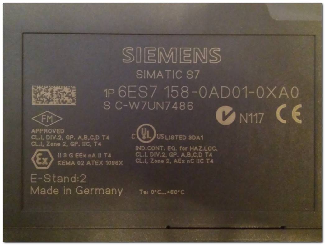 SIEMENS 6ES7 158-0AD01-0XA0 6ES7158-0AD01-0XA0