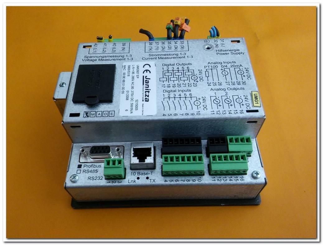 JANİTZA UMG 507 SIEMENS UMG507 EP UMG507 L UMG 507 L UMG507L UNİVERSAL MEASURİNG DEVİCE EVRENSEL ÖLÇÜM CİHAZI