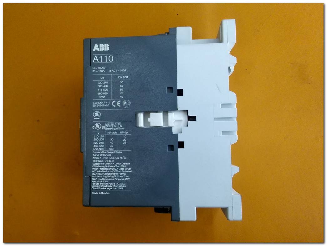ABB A110-30 160A KONTAK BOBİN 110V VE 220V  KONTAKTÖR  STOKLARIMIZDA