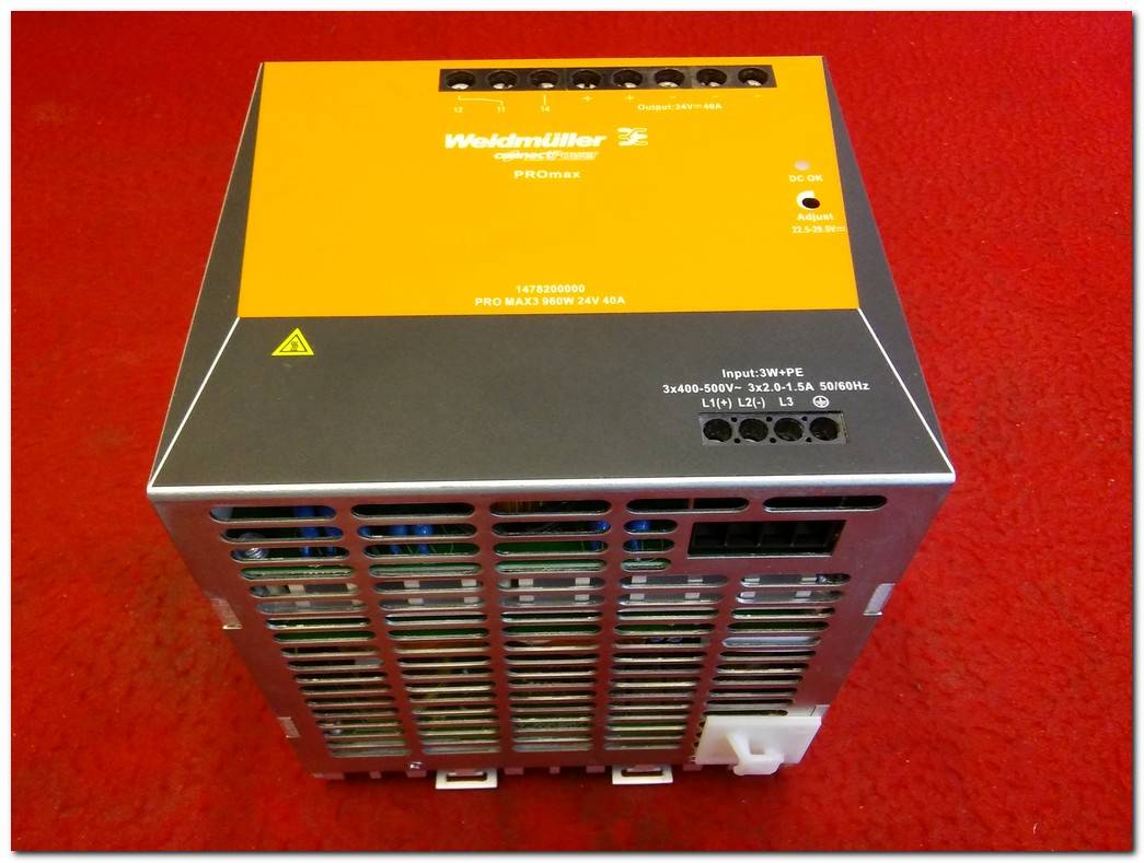 WEİDMÜLLER PRO MAX3 960W 24V 40A SWİTCHİNG POWER SUPPLY CONNECT POWER PROMAX 1478200000 GÜÇ KAYNAĞI