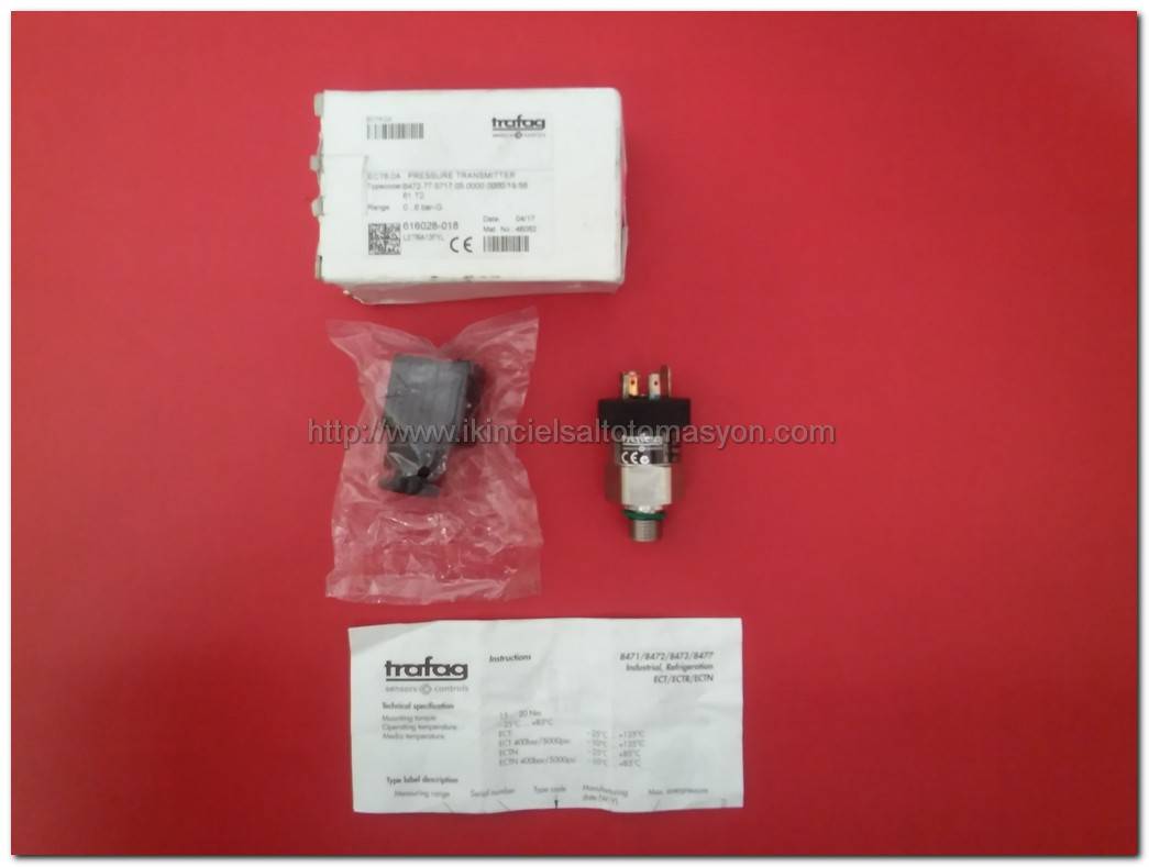 TRAFAG ECT6,0A PRESSURE TRANSMITTER SIFIR KUTULU BASINÇ TRANSMİTTERİ