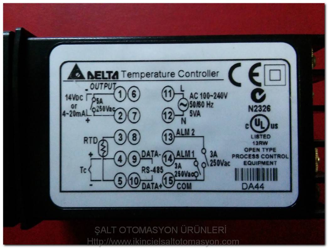 DELTA DTA4848 DTA4848R1 48X48 TEMPERATURE CONTROLLER