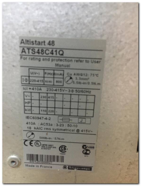 SCHNEİDER ATS48C41Q ALTİSTART 48 ATS48 220KW SÜRÜCÜ