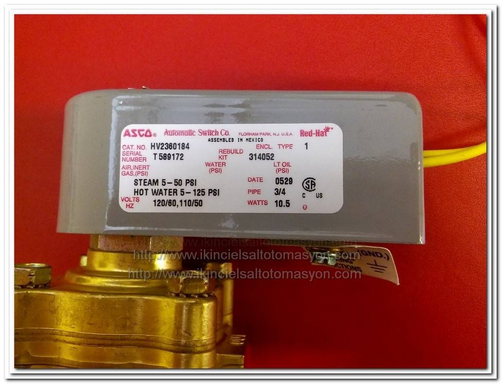 ASCO HV2360184 SOLENOİD VALVE SIFIR SELENOİD VALF